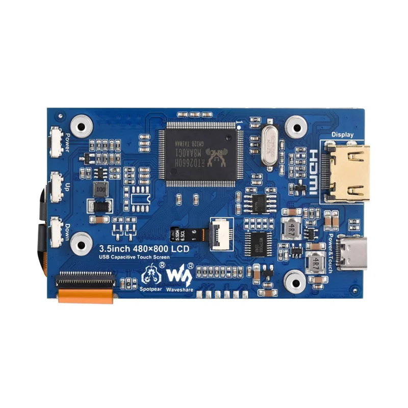 Raspberry Pi 4 model B 3.5inch HDMI LCD IPS Display 3.5 inch Capacitive Touch Screen 480×800 for Jetson Nano / PI4 /3B+