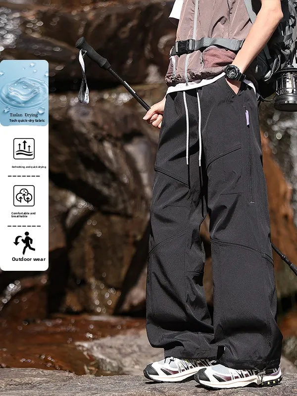 

American Sle Splice Tee-Proof Qui-Dry Spring Summer Men's Outdoor Climbing Pants Straight Leg Casual Trousers