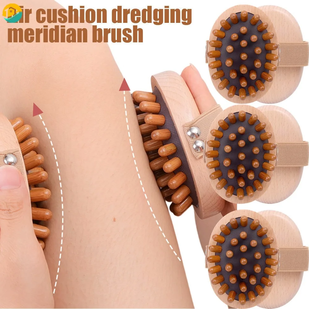 Home Accessories Wooden Massage Comb Acupoint Portable Meridian Brush Head Air Bag Head Care Massager