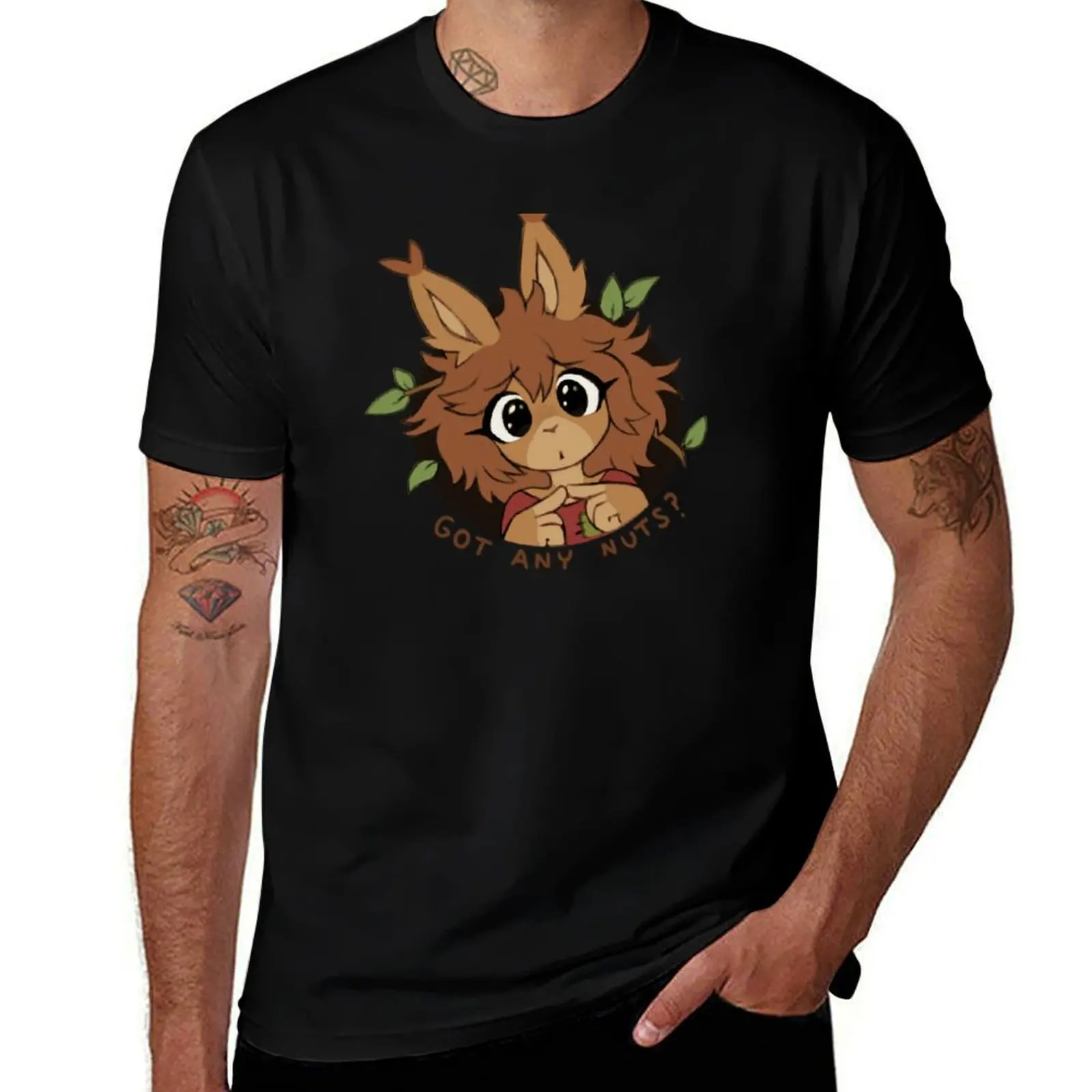 Holly the Squirrel T-Shirt Plus Size All Match Tee Shirt T-Shirt