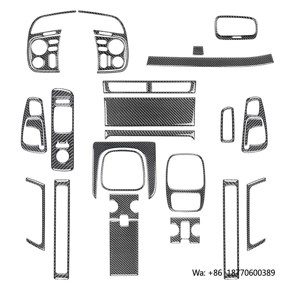 

Shasha Carbon Full Interior Kit for Honda S2000 2004-2009 Real Carbon Fiber Accessories Vintage Style