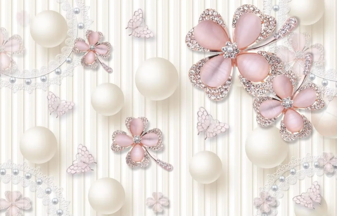 

Обои на заказ с европейским цветочным узором, витражные наклейки на стену с геометрическими сферами и цветами для декора дома