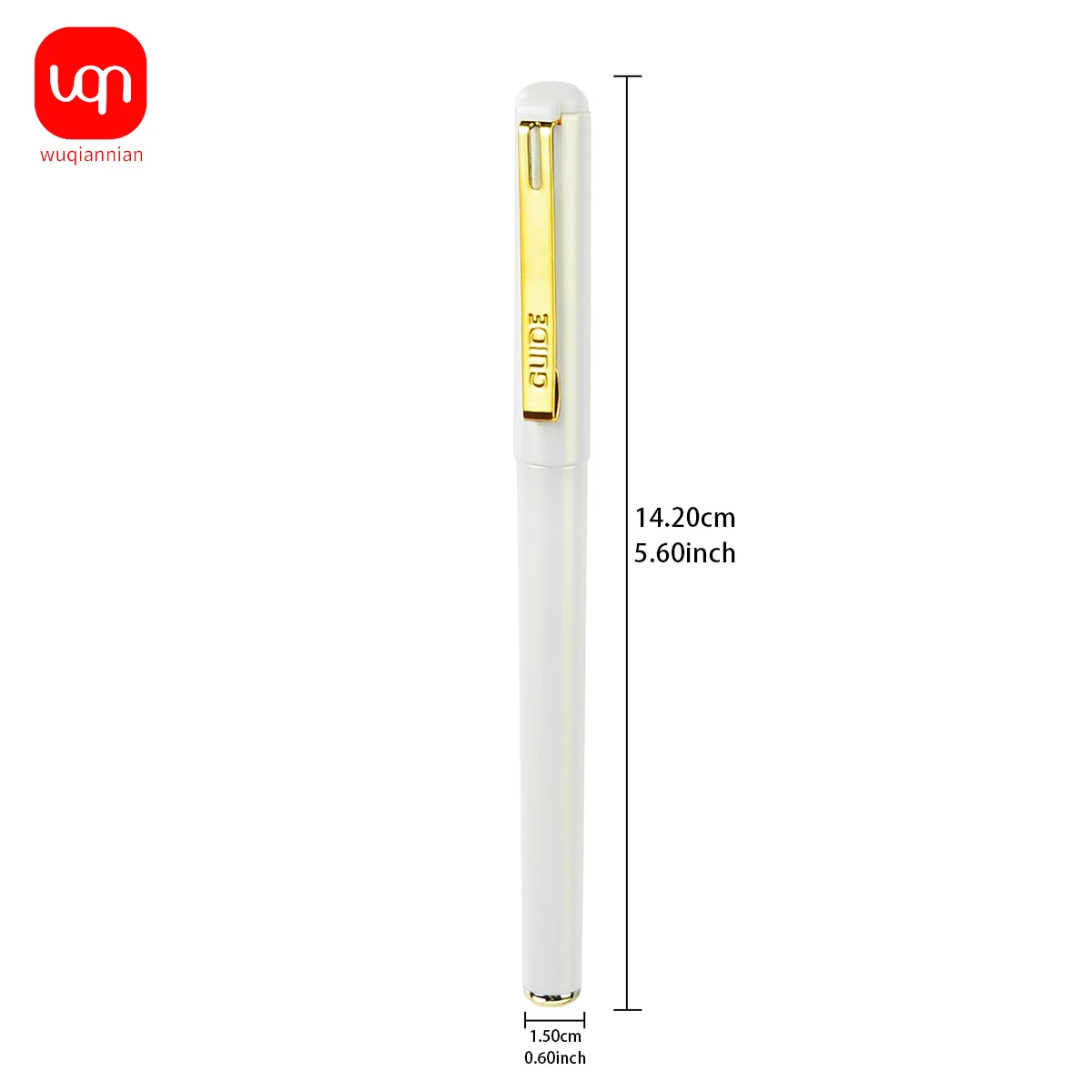 WQN-4/8/12 SZT. Wysokiej Jakości Długopis Żelowy z Końcówką 0.7mm, Złoty Tusz, Gładkie Pisanie, Długopis do Podpisów Biznesowych, Artykuły Szkolne i Biurowe