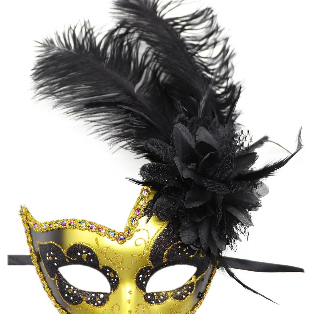 

Feather Masquerade Mask for Festival Carnival Performance Party Christmas Gift Easter Halloween Mask