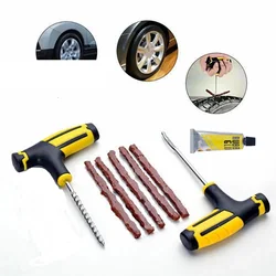 Car Tire Repair Tool Set Vacuum Tire Special Emergency Motorcycle Electric Vehicle Universal Rubber Strip Quick Tire Repair