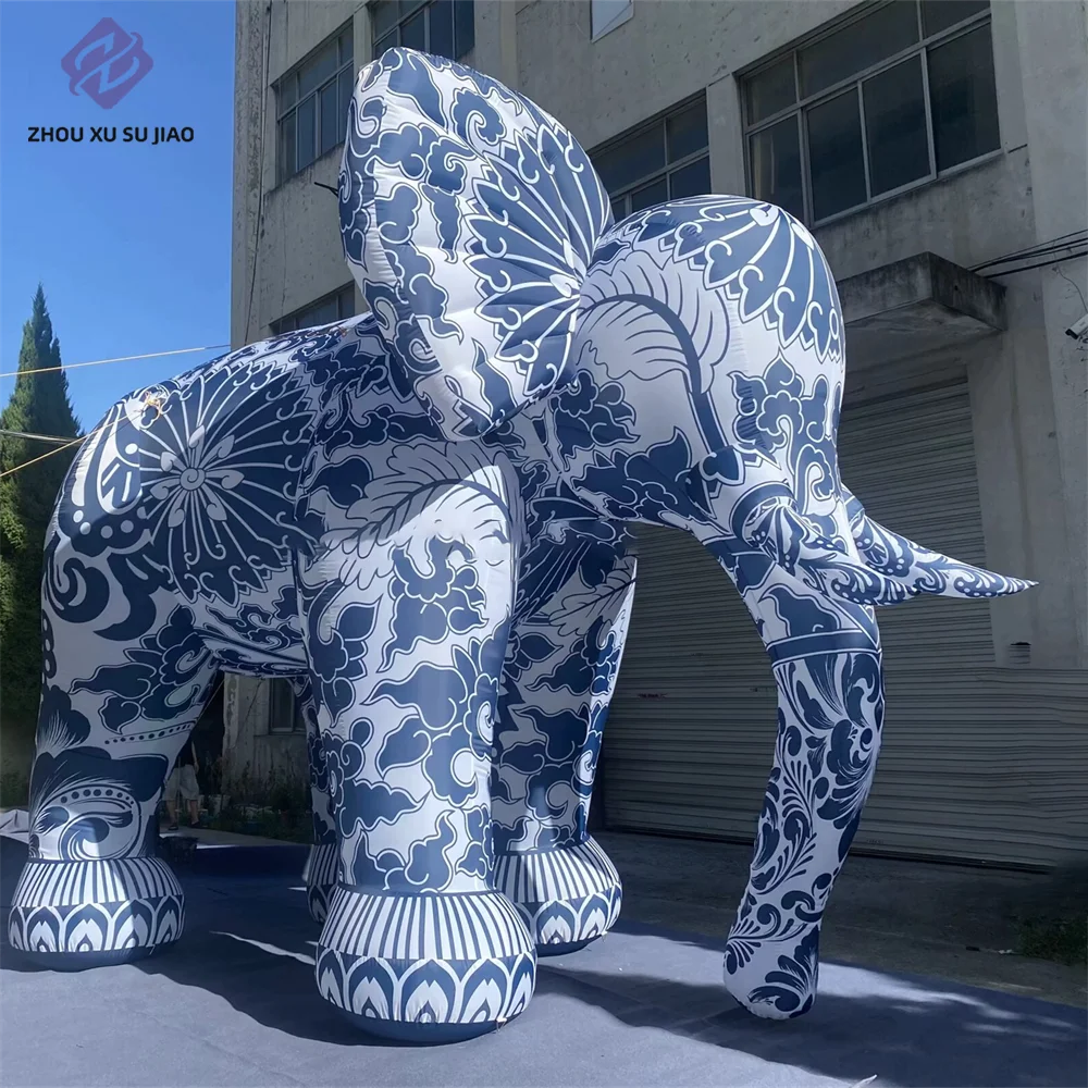 

Гигантский надувной слон с фигуркой, надувной талисман животного для декора мероприятия, реклама