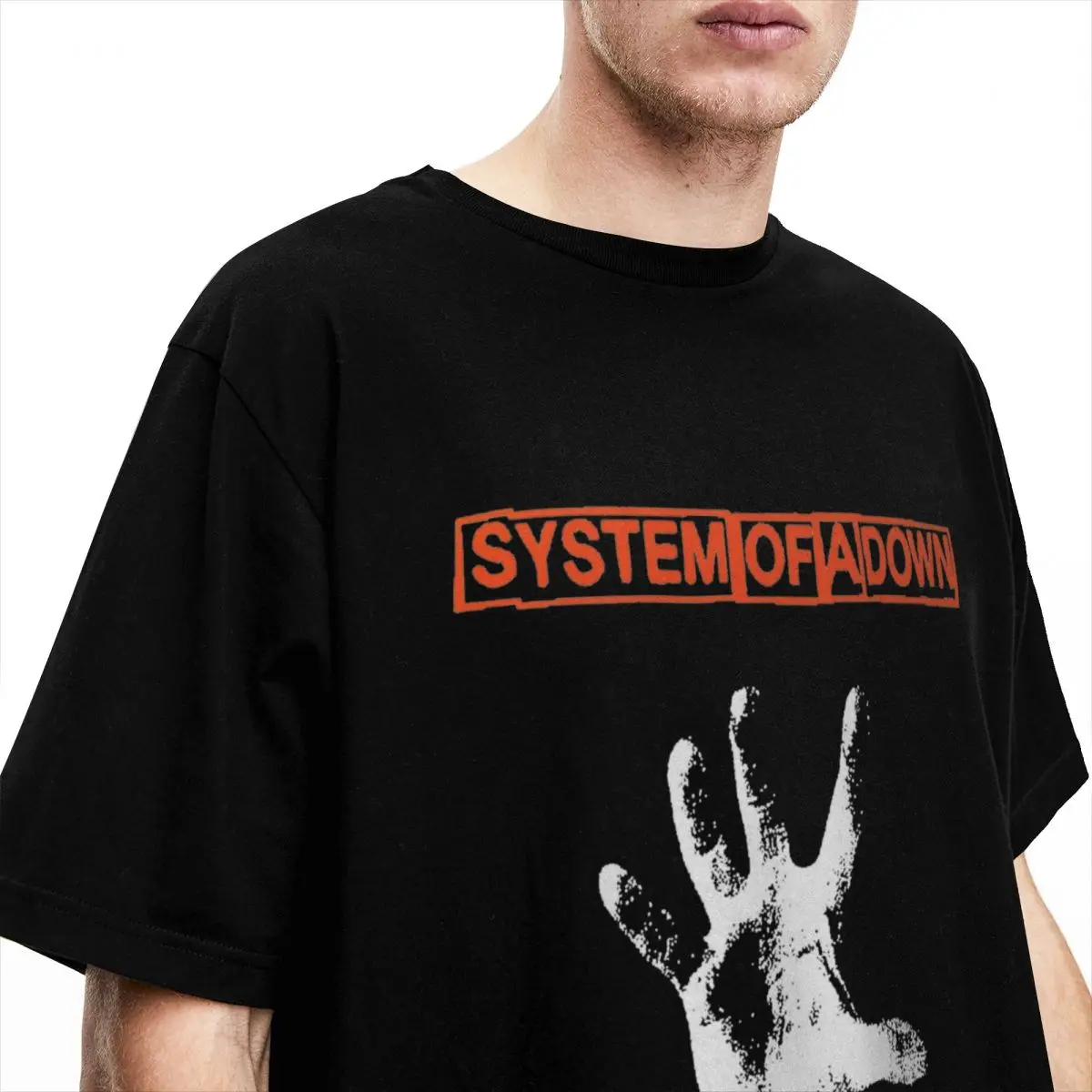 Men's System Of A Down T Shirts Music Tour Cotton Tees Beach Y2K Retro Short Sleeve T-Shirt O Neck Novelty Tee Shirt Big Size image 4