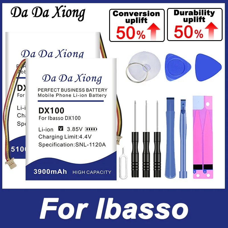 IbassoDX160 IbassoDX220 IbassoDX80 IbassoDX100 IbassoDX150 Замена аккумулятора для Ibasso DX80 DX100 DX200 DX220 DX120 DX150 DX160