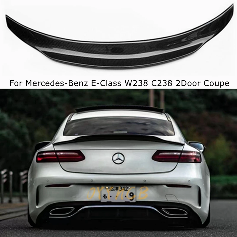 

For Mercedes W238 E Class Coupe E250 E400 E500 E550 2-Door Carbon Fiber Rear Trunk Spoiler Wing Multiple styles