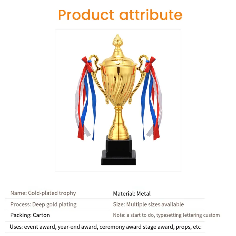 WOWFU-1 Stück Match-Trophäe für Sportturniere, Auszeichnungswettbewerbe, Wettbewerbe, Fußball-Fußballliga, 40 cm