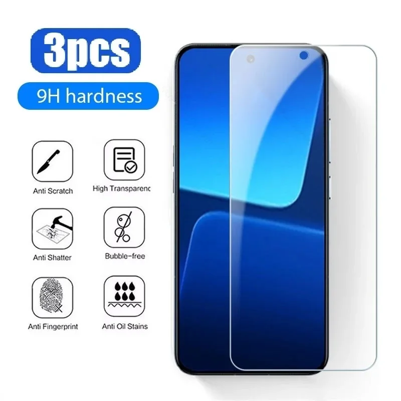 

3Pcs Glass For Xiaomi Poco F5 X5 Pro X4 F3 F4 GT X3 Pro X3 Nfc M3 M4 Pro M5S M4 Screen Protector Tempered Film