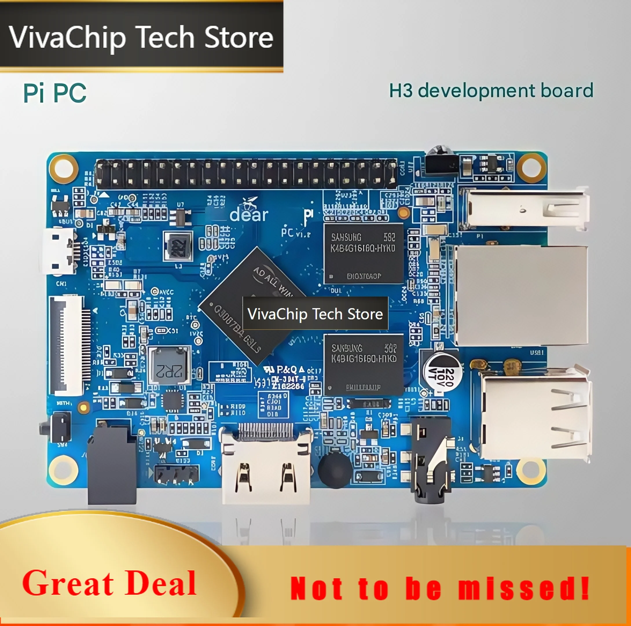 VivaChip TechOrangePi PC / OrangePi PC Plus / OrangePi3 LTS Separate Motherboard, Original And Authentic!