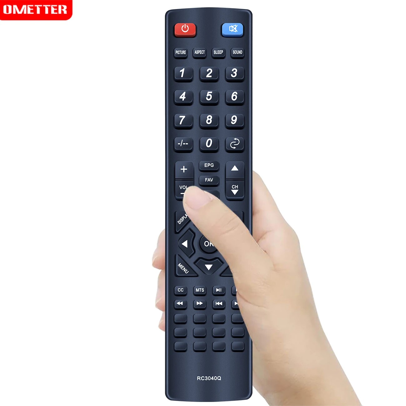 Original รีโมทคอนโทรล RC3040Q สำหรับ Quasar LCD LED HDTV TV SQ5501U 2Q4201U