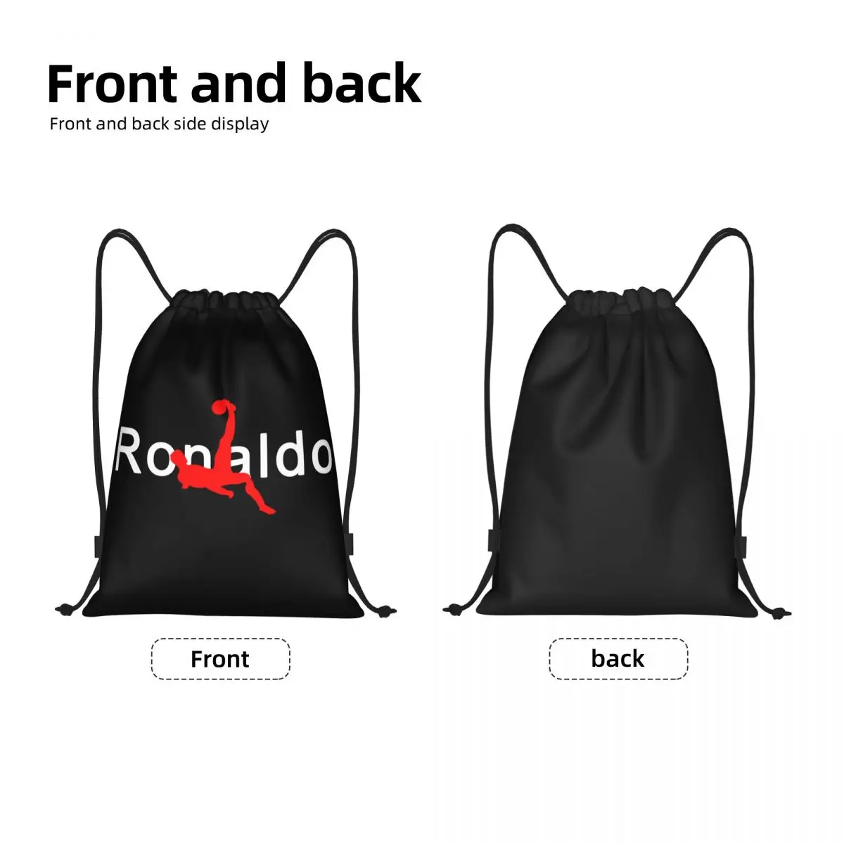 CR7 Football Ronaldos zaino con coulisse borsa da calcio per palestra di nuovo arrivo String Sackpack per ciclismo Fitness all\'aperto