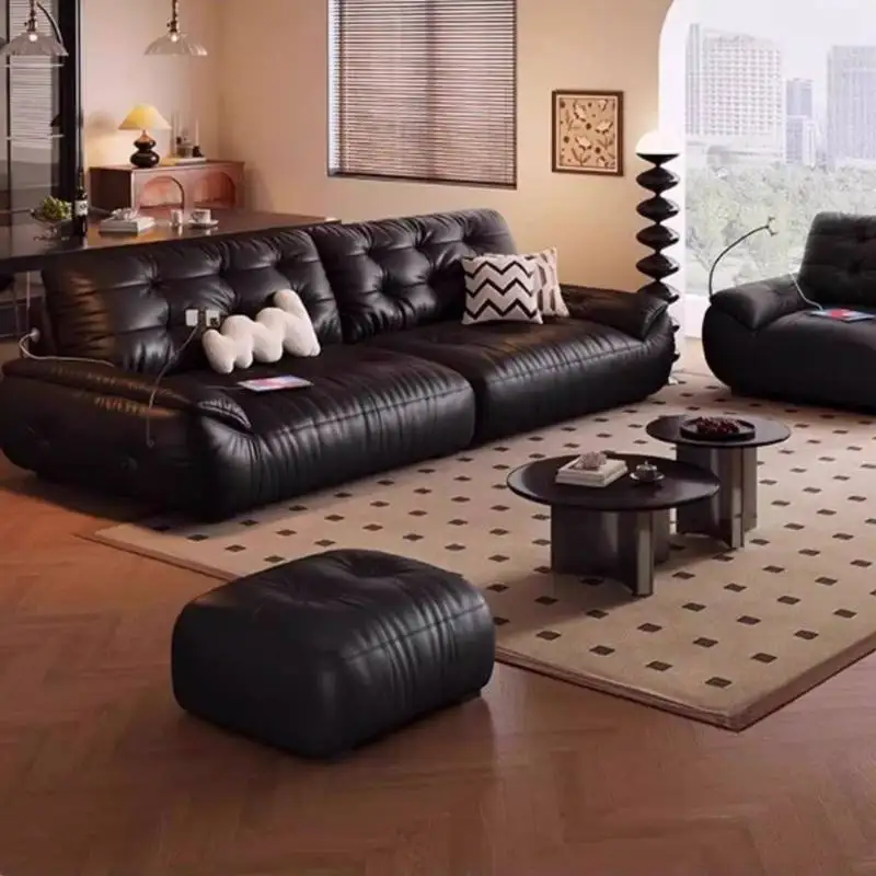 

Fantasy Black Living Room Sofas Aesthetic Relax Boneless Cloud Living Room Sofas Canape Modular Divano Letto Furniture For Home