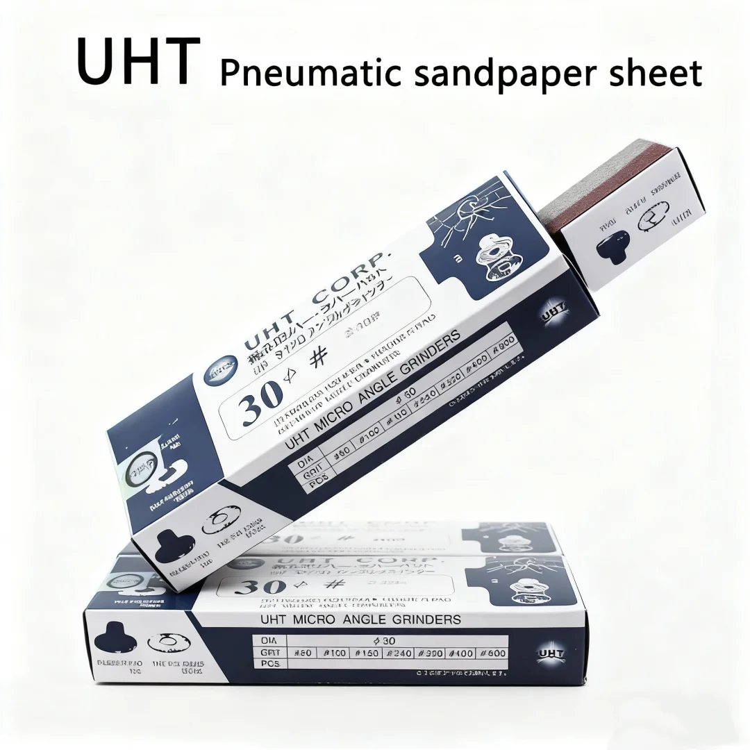 

150pcs/box Uht Pneumatic Tool Sanding Discs With High-quality Buffalo Sandpaper 30mm X 10mm For Air Mag-123n/093n