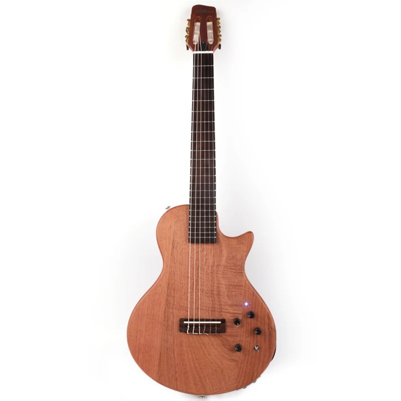 Silent nylon string travel electric classical classic guitar