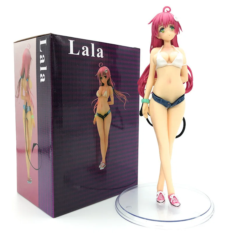 22cm Tolove Lala Satalin Deviluke posición de pie figura de Chica de Anime modelo colección de estatuas decoración de escritorio juguetes de adorno