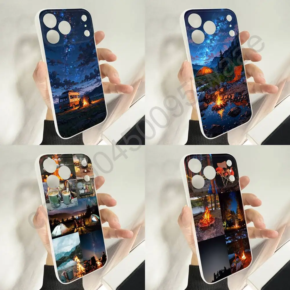 

Mountain Outdoor Camping Bonfire Phone Case For iPhone 11,16,15,14,13,17,12,Plus,E,Air,Mini,Pro,Max Magnetic Magsafe Soft Cover