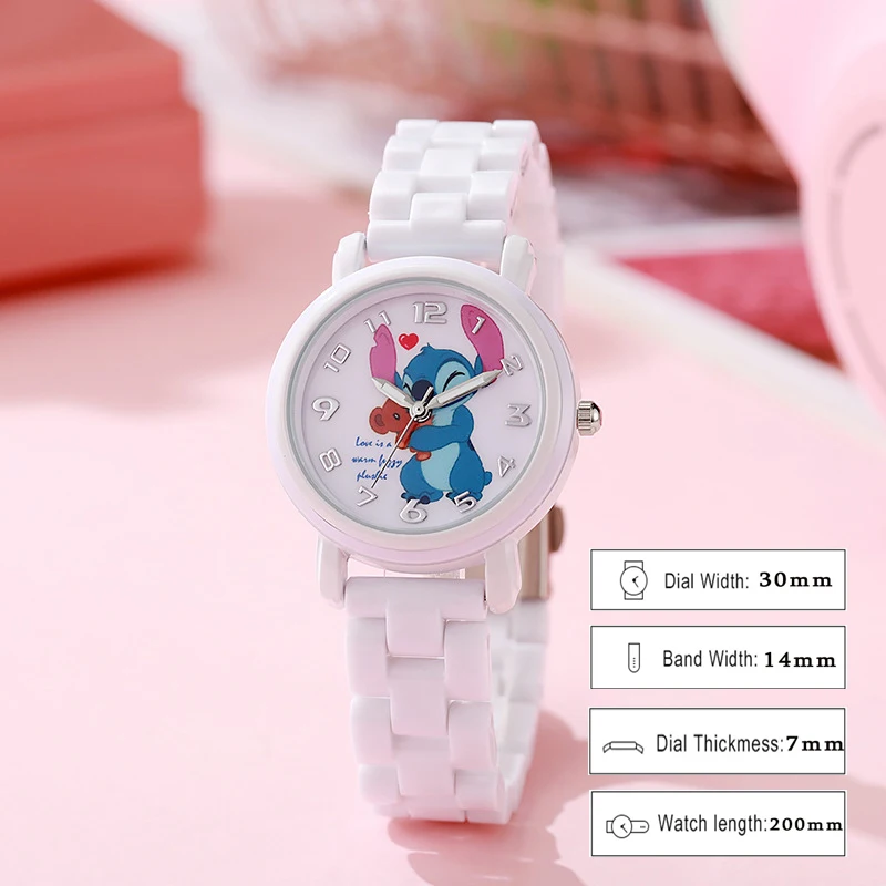 New Cute Stitch StarCraft Baby Children's Cartoon Watch Stitch Children's Student Boys and Girls Junior High School Watch Gift