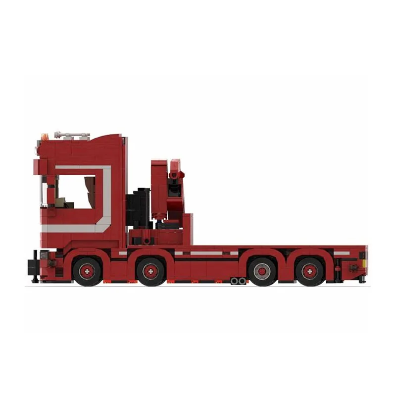 Engineering Vehicle Model Moc Building Brick Modular 620 With Truck Crane Technology Blocks Christmas DIY Toy Construction Gift