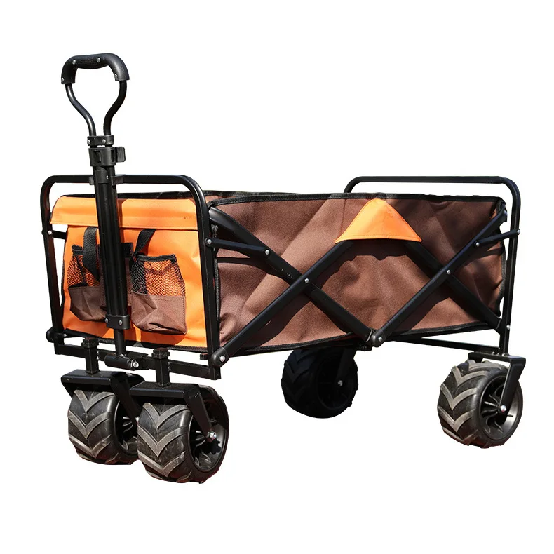 

Outdoor Camping Vehicle Folding Camping Trailer Camping Handcart Lightweight Folding Simple Trolley