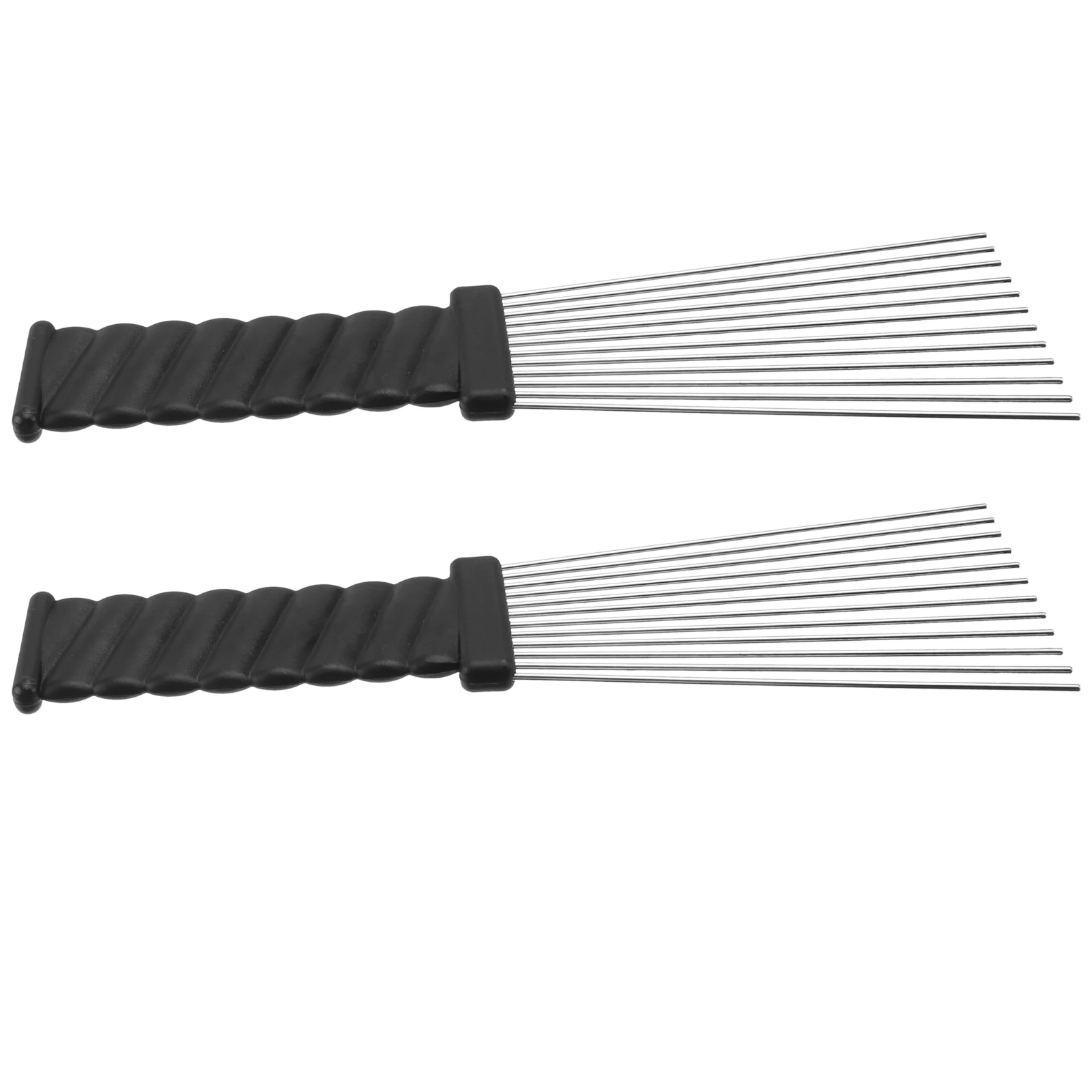

2Pcs Steel Combs Hair Cutting Salon Styling Tools Plastic Metal Detangle Wet Dry Hairdressing Combs Hair Gifts