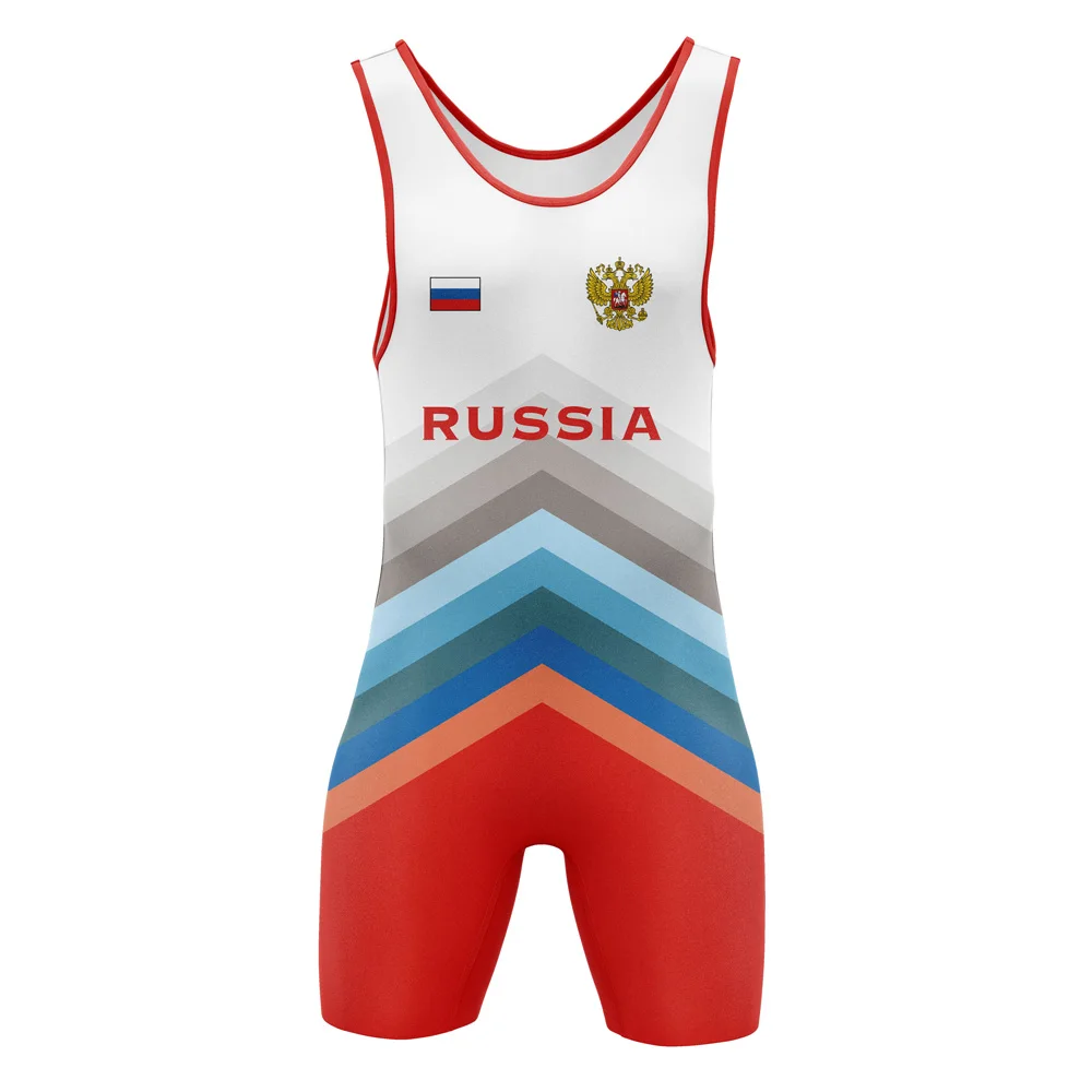 2026 Wrestling-Singlet-Anzug Herren Leotard Einteiliger Ärmelloser Unterhemd GYM Triathlon Fitness Singlet Powerlifting Bodysuit