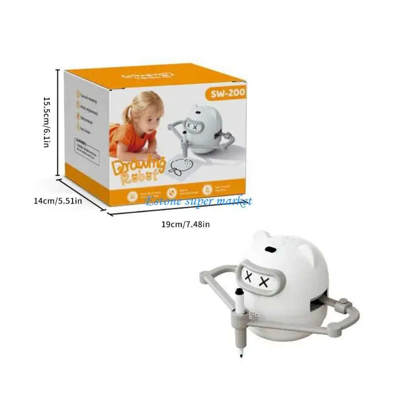 Robot vẽ giáo dục 090B dành cho trẻ Phát triển kỹ năng nhận biết màu sắc Đồ chơi nghệ thuật sáng tạo