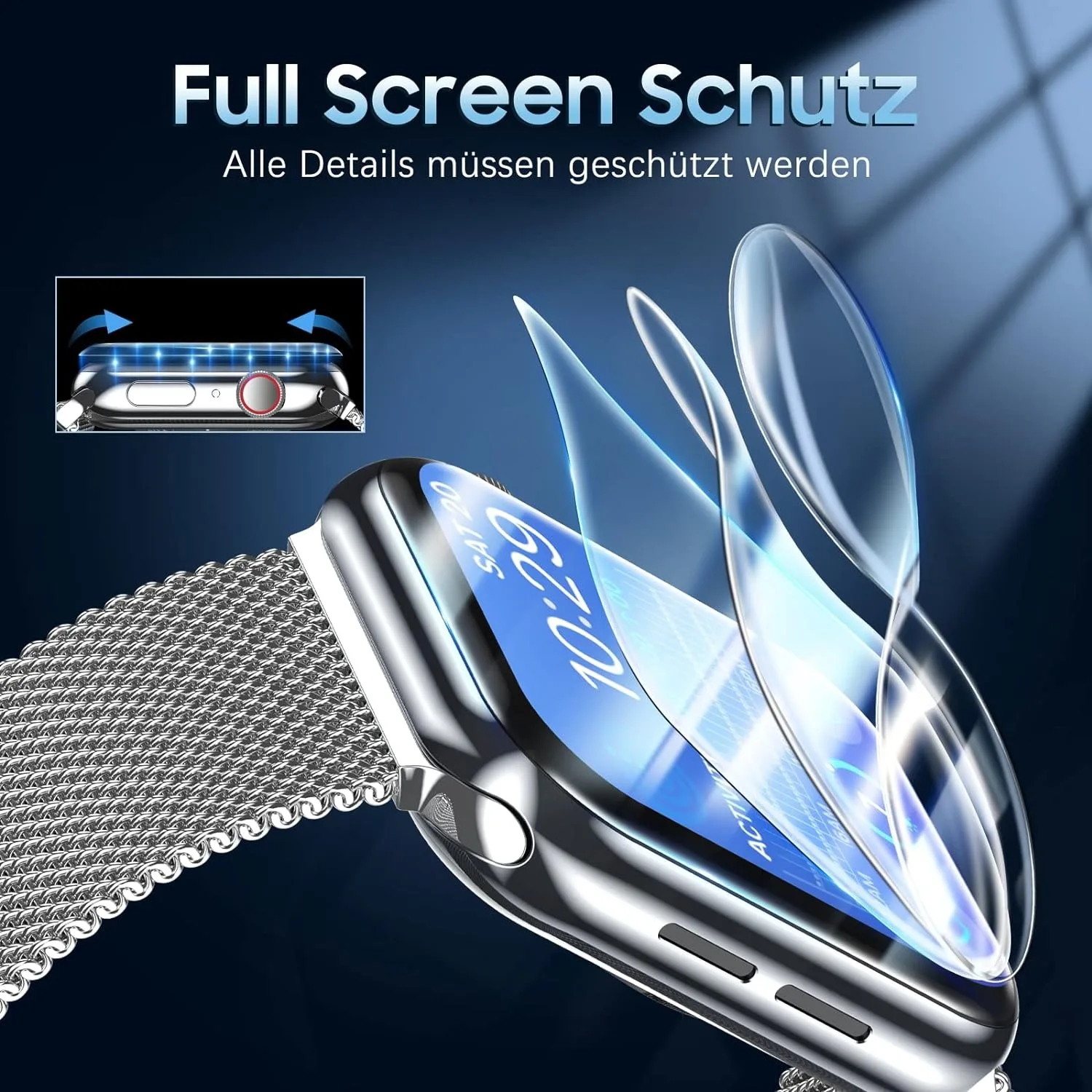 2 قطعة فيلم هيدروجيل لساعة أبل 5 6 SE 40 مللي متر 44 مللي متر 42 38 مللي متر حامي الشاشة أبل ساعة الترا 49 مللي متر 7 8 9 41 مللي متر 45 مللي متر 10 42 مللي متر 46 مللي متر