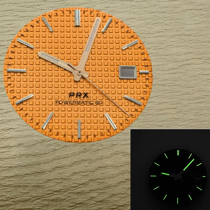 Dial+pointer, NH35 dial, green glow in the dark, 31.8mm diameter, suitable for NH35 NH36 4R35 4R36 7S movements DIY Assembly