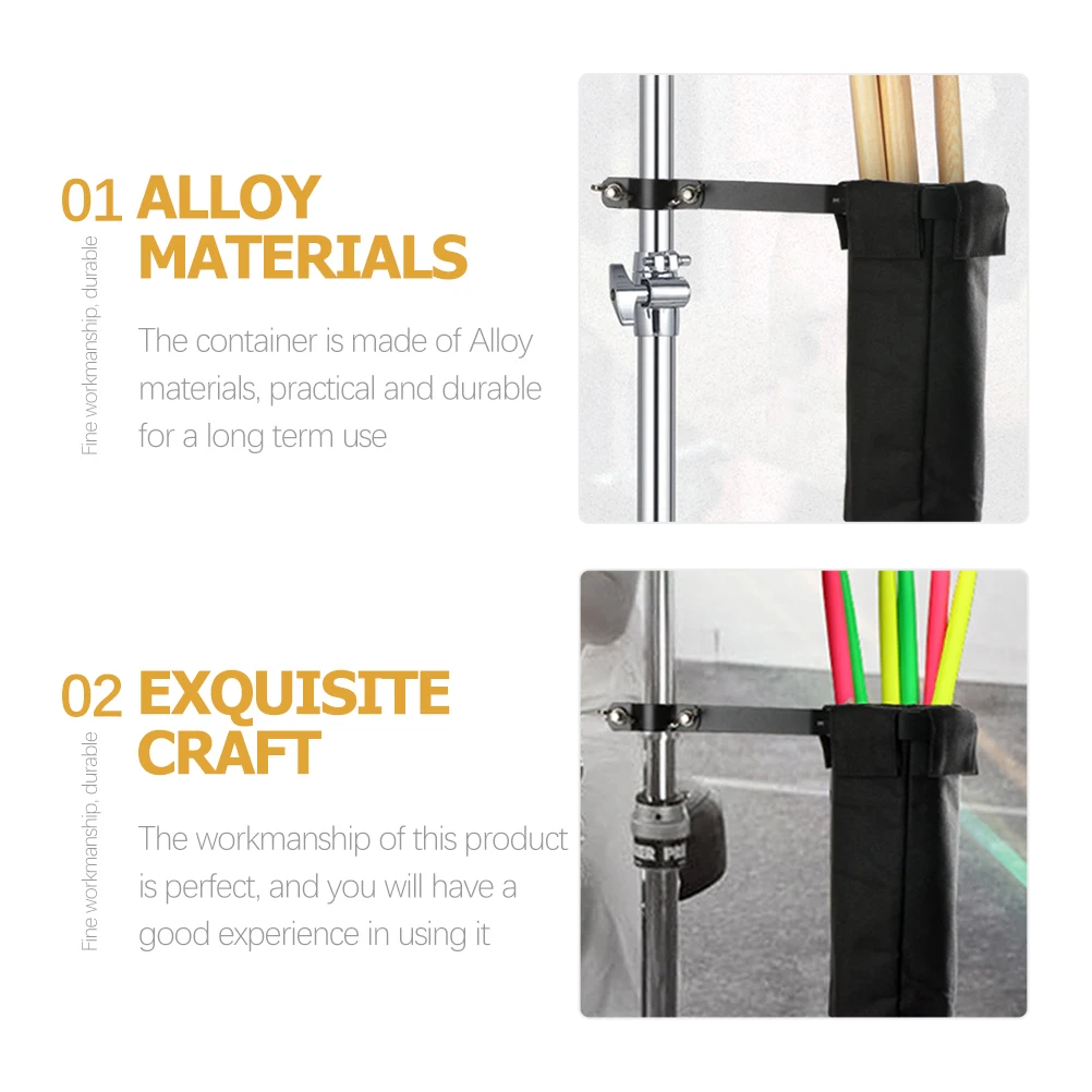 

Holder For Drum Set Durable Container Storage Barrel With Metal Frame Reliable Bag Portable Pouch Percussion Instrument