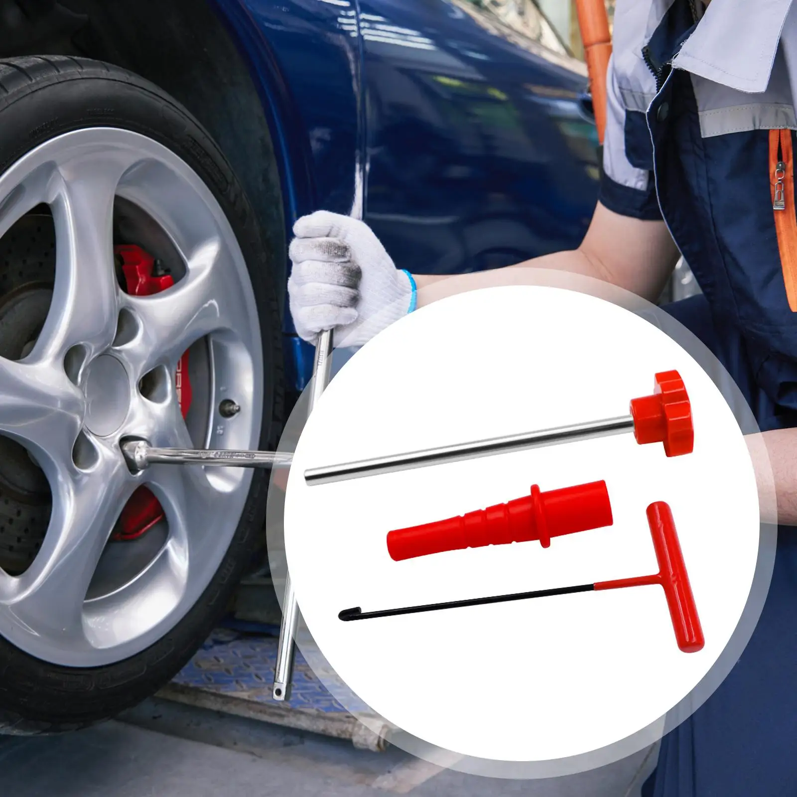 

Efficient Valve Stem Core Removal Tool Set Multi Size Tire Repair Kit for Quick Valve Replacement