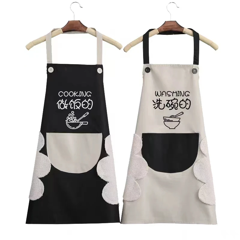 Lovers Personalized Apron Men and Women Kitchen Apron Family Chef Baked Clothes with Pockets Adult Apron Custom Design