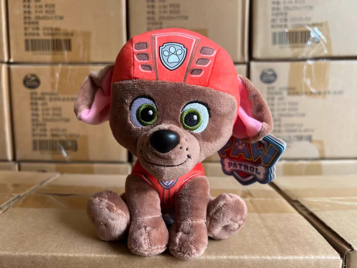 Dinotoys PAW Patrol Plüsch Hund Kuscheltier WELPE | 19 cm Chase Marshall Rocky Rubble Sky Zuma | ORIGINAL Lizenzware für Kinder Geschenk Figuren Stofftier