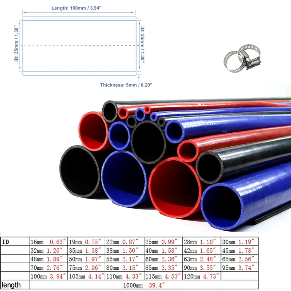 실리콘 호스, 고온 저항 연결 튜브, 인터쿨러 호스, 절단 가능한 쌀 튜브, 다층 적층 실리콘