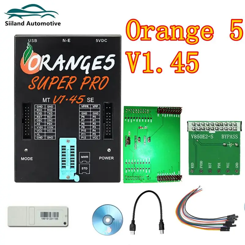 

Новейший программатор V1.45 Orange5 с полными адаптерами. Добавьте все программаторы OEM-автоматический программатор Orange5 V1.45 OBD2.