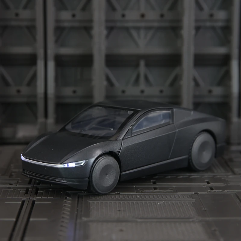 1:32 puertas de modelo de coche de aleación ROBOTAXI de simulación y capó de motor, el maletero se puede abrir tiene funciones de sonido y iluminación simuladas