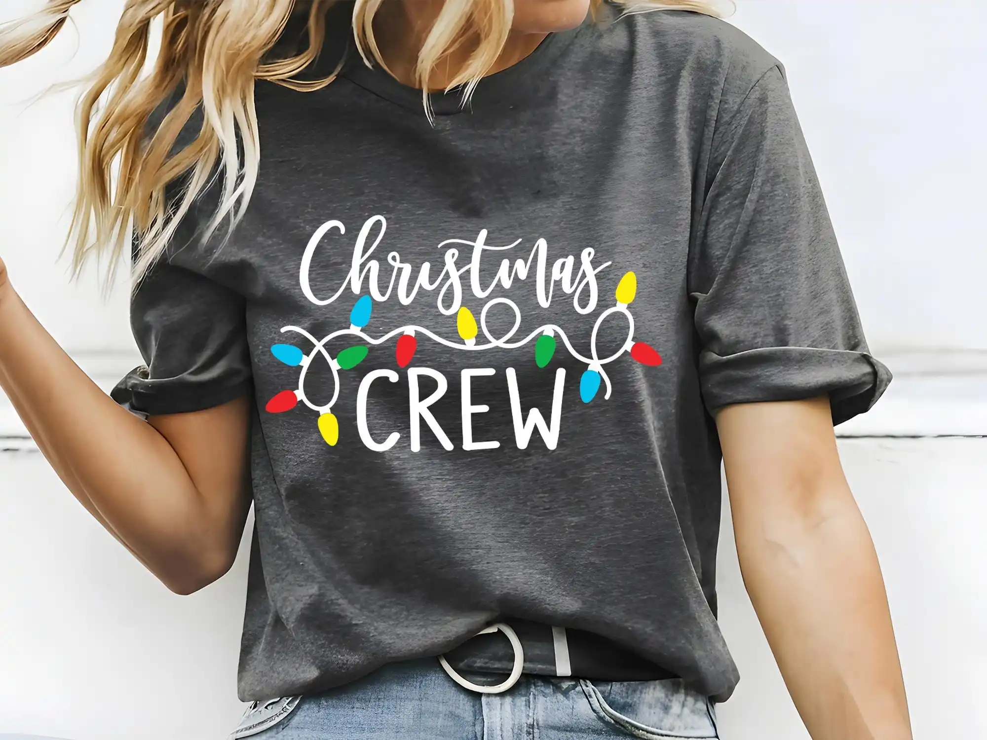 Christmas Crew T Shirt Family Toddler Holiday