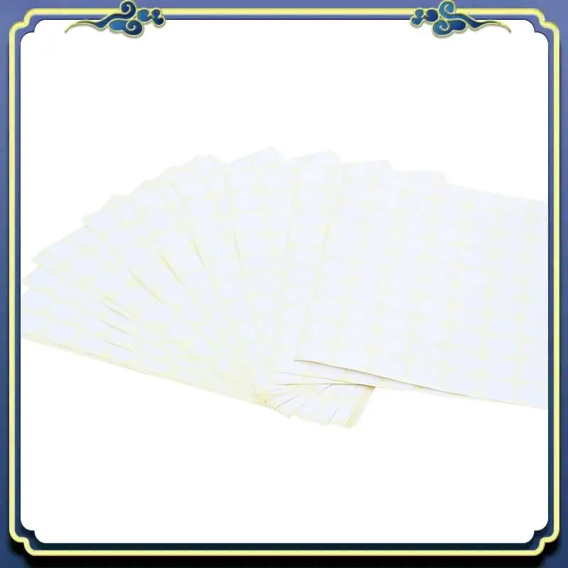 ملصقات رمز مستديرة محمولة 10X، 19 مم، ملصقات لاصقة ذاتية اللصق باللون الأبيض