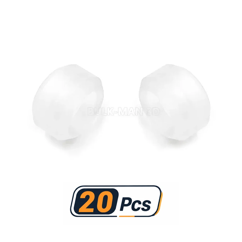 20Pcs OpenBuilds Xtreme Mini V Wheels Clear Polycarbonate for V-Slot Aluminum Profiles Rails, 3D Printer, CNC Router Machine