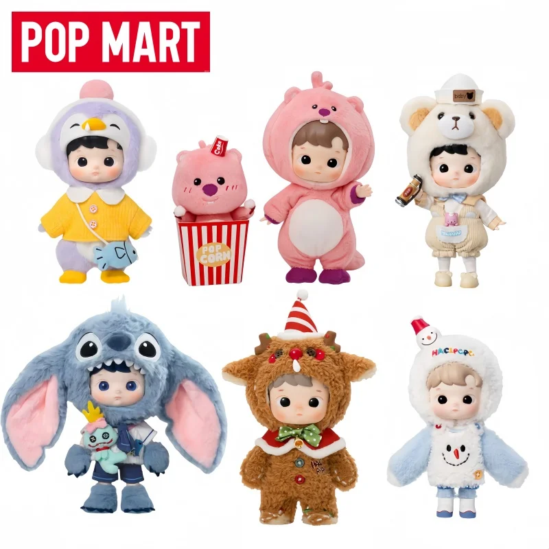 Genuine POP MART HACIPUPU series blind box The penguin snowman action figure holiday gifts exquisite handcrafted figurine Dolls