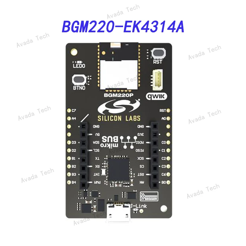 

Avada Tech BGM220-EK4314A оценочный комплект, BGM220PC22HNA, беспроводная связь, маломощный Bluetooth, SoC