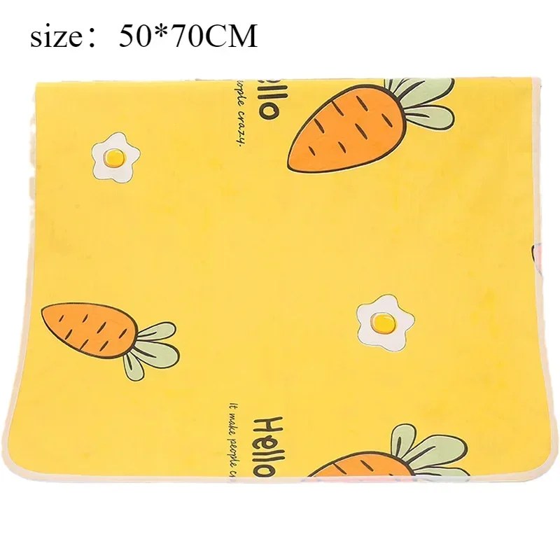 Newborn Cartoon Urine Pad Portable Cute Double Sided Bed Mat Waterproof Washable Diaper Changing Pad Children Diaper Products