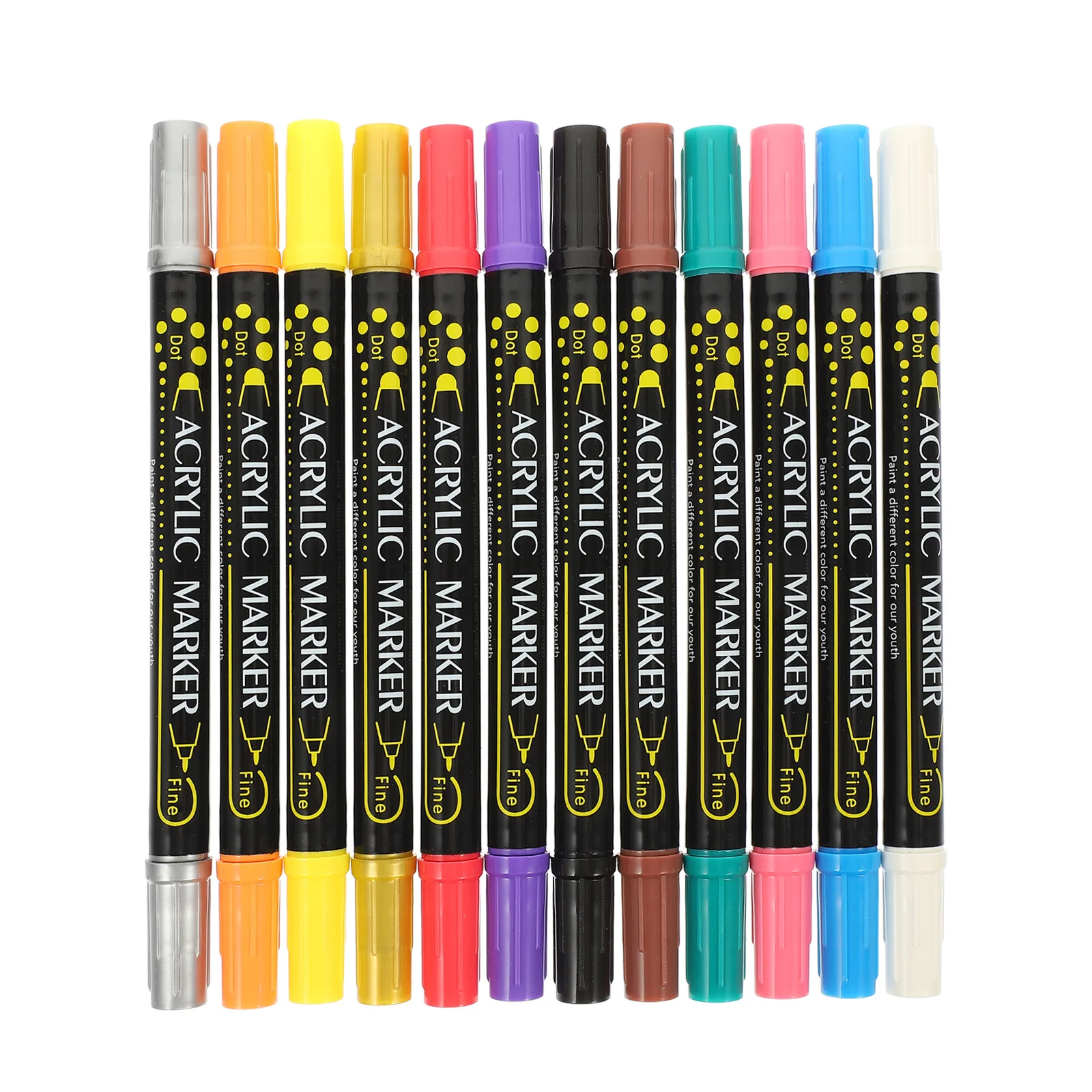 

12Pcs Paint Markers High-Quality Multi-Function Drawing Pens for Adults Christmas Birthday Gift Idea Portable Paint Supply