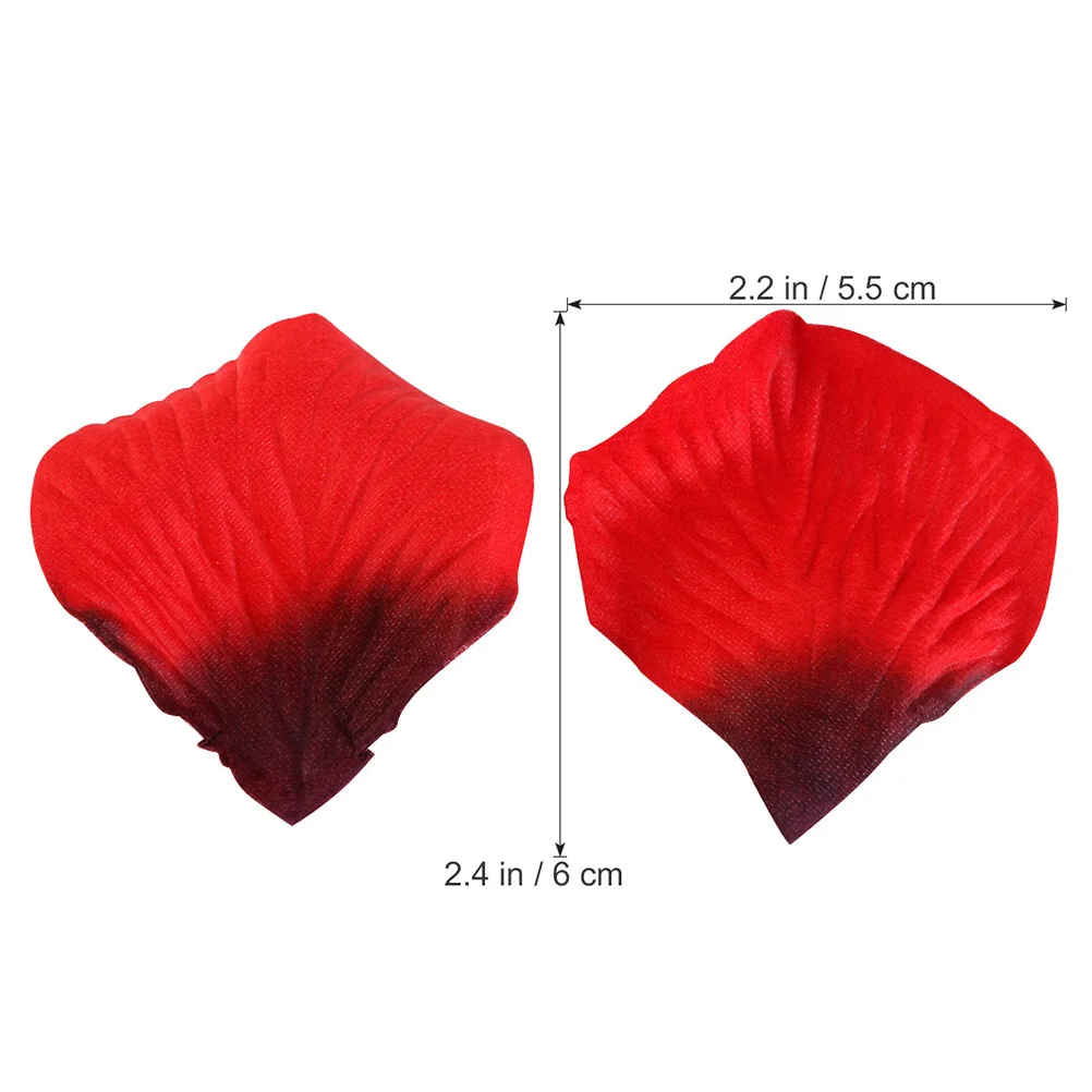 

2400 Pcs Rose Petals Fabric Flowers Arrangements Red Simulation Decorative Wedding Party Fabric Rose Petal Supplies