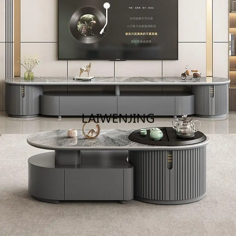 MJY light luxury fire stone kung fu tea tea table integrated multi-functional coffee table combination