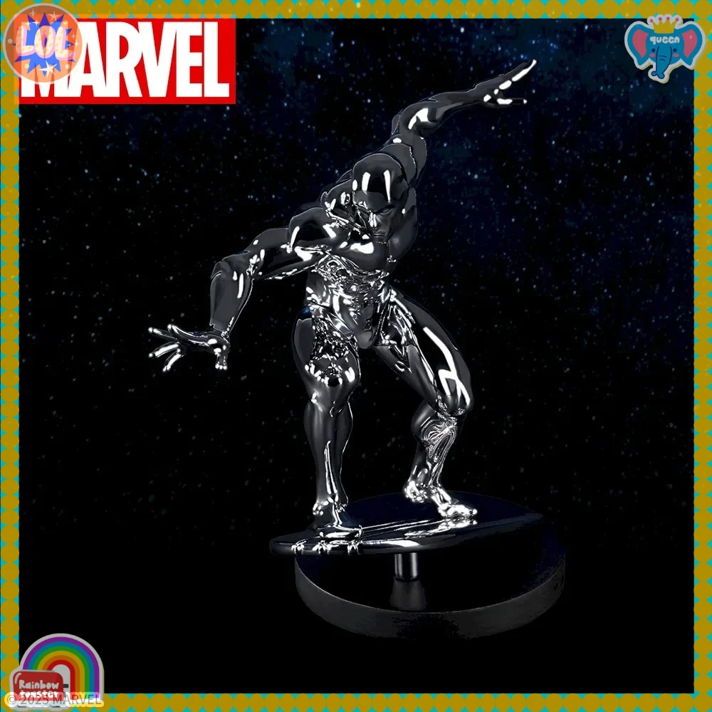 Modelo genuíno original sega ato/corte marvel 7x14cm prata surfista figura modelo colecionável decoração