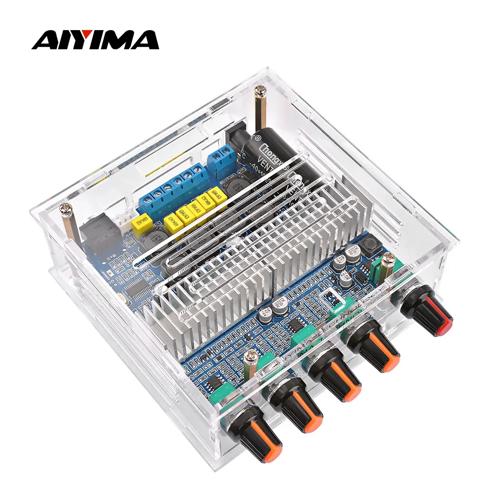 

AIYIMA TPA3116 Subwoofer Amplifier Bluetooth Power Amplifiers 2.1 Channel Sound Amplificador Speaker Home Audio Amp 50Wx2+100W