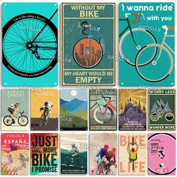 Artisian Cycling Metal Sign Bicycle Riding Tin Plaque Bike Decorative Poster Wall Decor Garage Bar Pub Club Hotel Cafe Kitchen